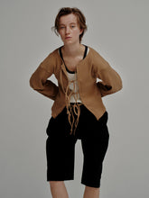 Front Ribbon Cardigan