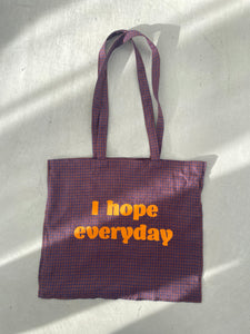 Gingham Message Bag
