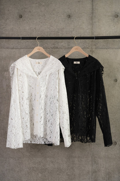 Lace Sailor Collar Blouse