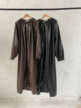 Veagan Leather Dress Coat