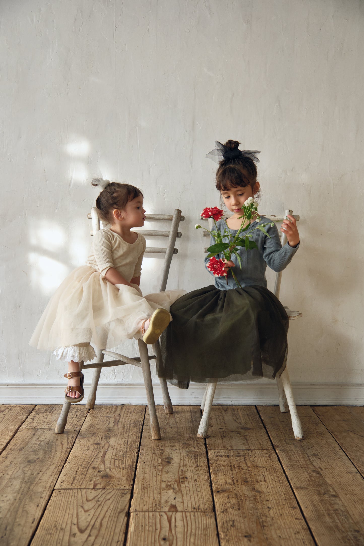 Back-open Tulle Dress