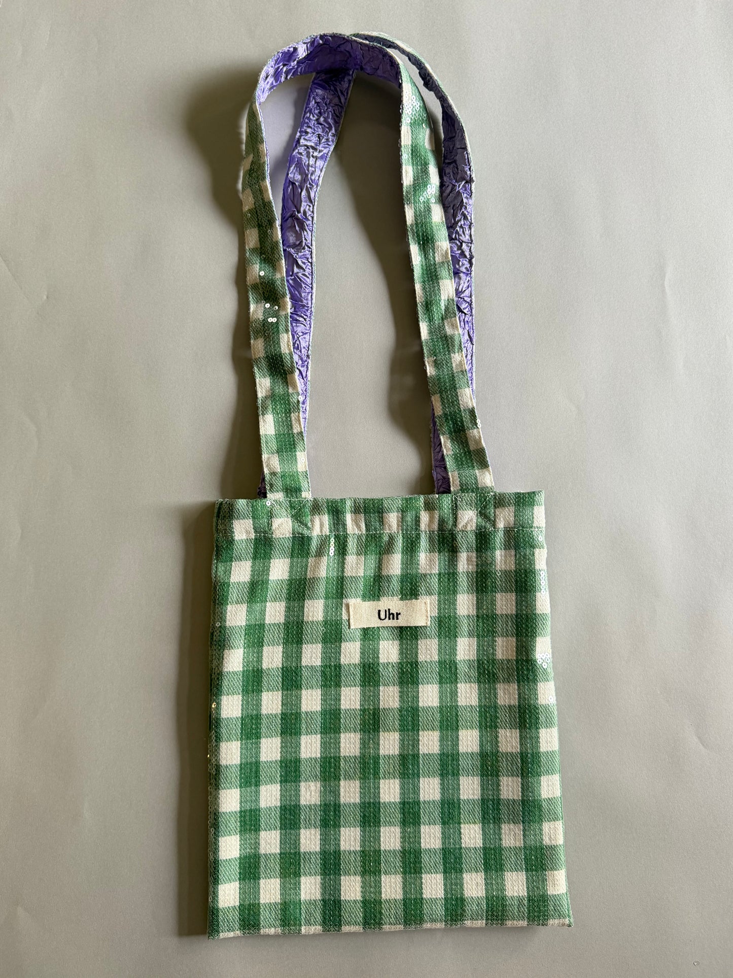 Spangle Plaid Mini Tote