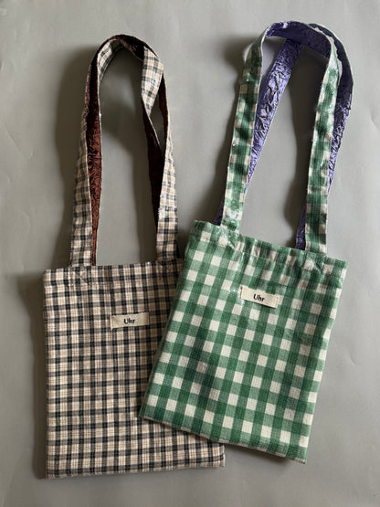 Spangle Plaid Mini Tote