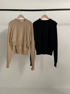 Vest / Pullover Combi Knit