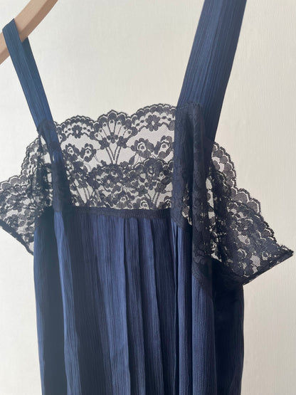 Lace Pin Tuck Dress