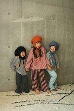 Striped Embroidery Long Tee