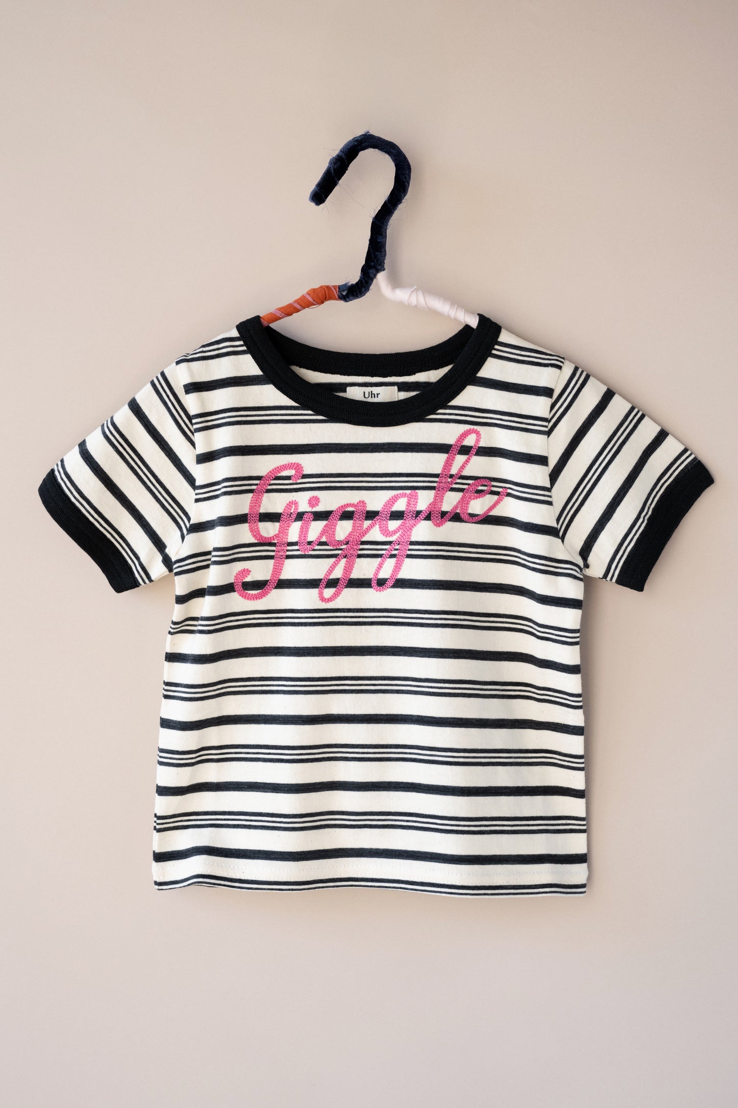 Embroidery Striped Tee
