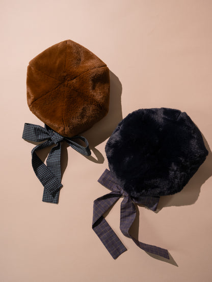 Faux Fur Tie Hat