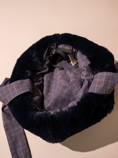 Faux Fur Tie Hat
