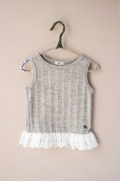 Lace Rib Tank Top