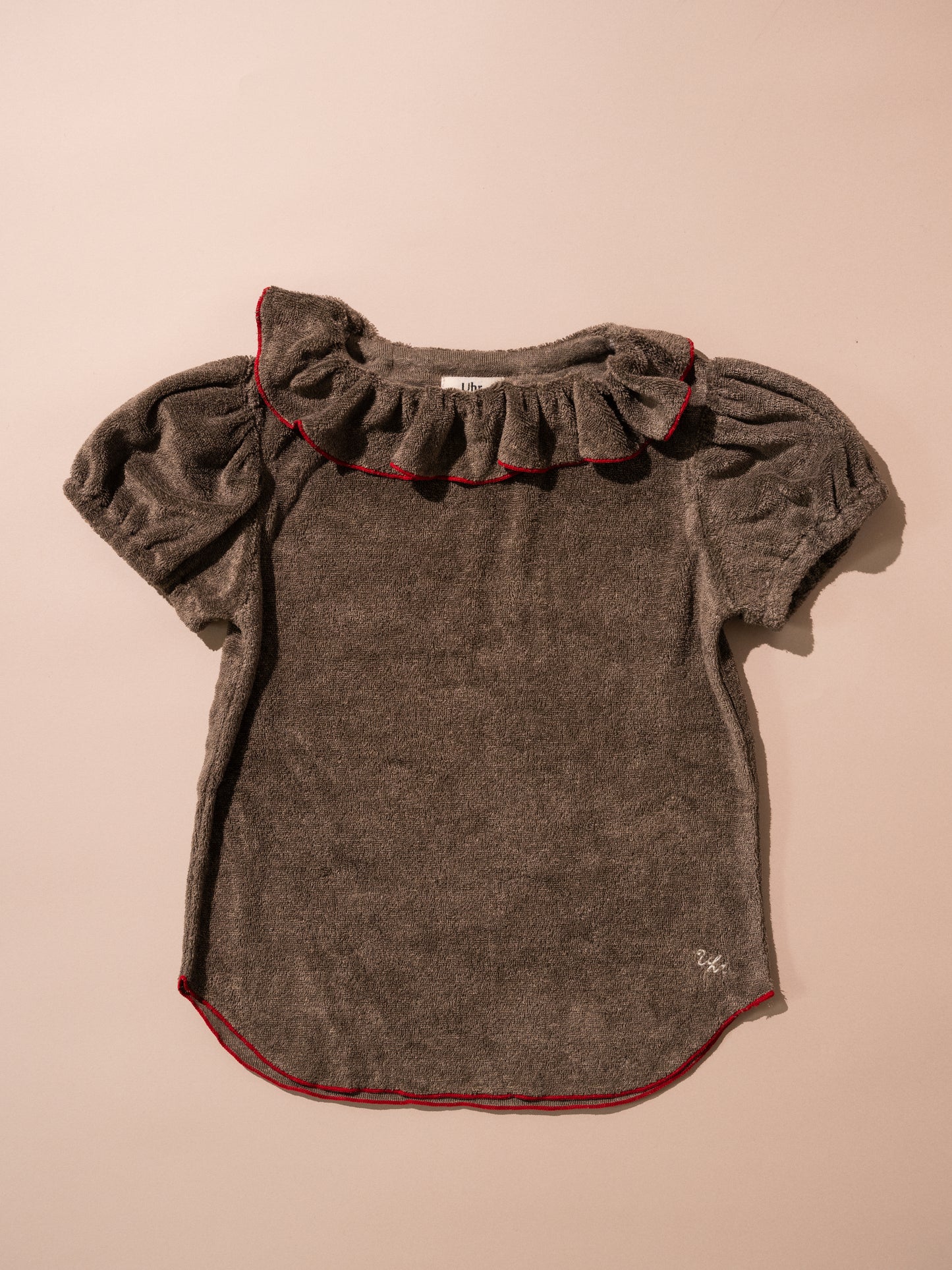 Pile Frill Collar Tee