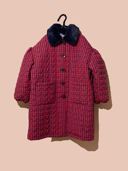 Faux Fur Collar Coat