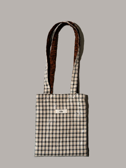 Spangle Plaid Mini Tote