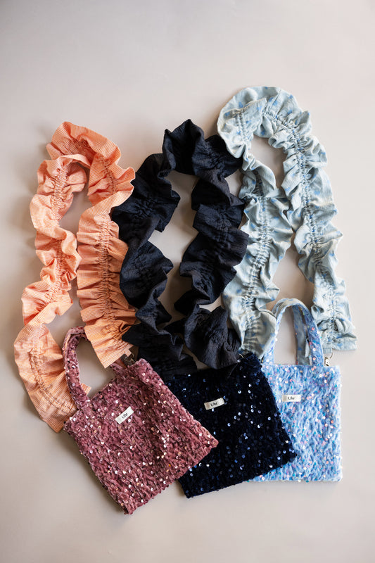 Velour Spangle Mini Shoulder Bag