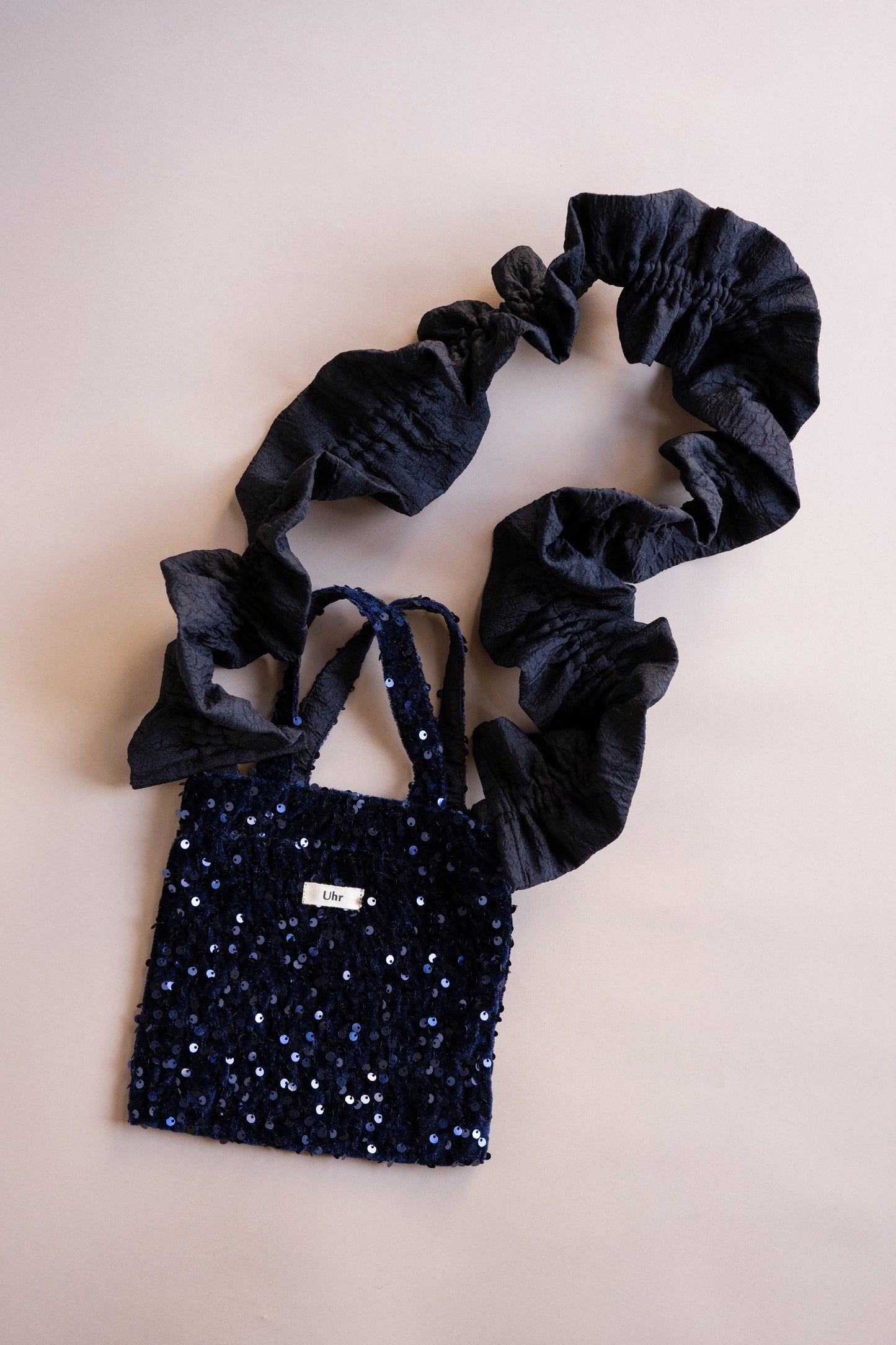 Velour Spangle Mini Shoulder Bag
