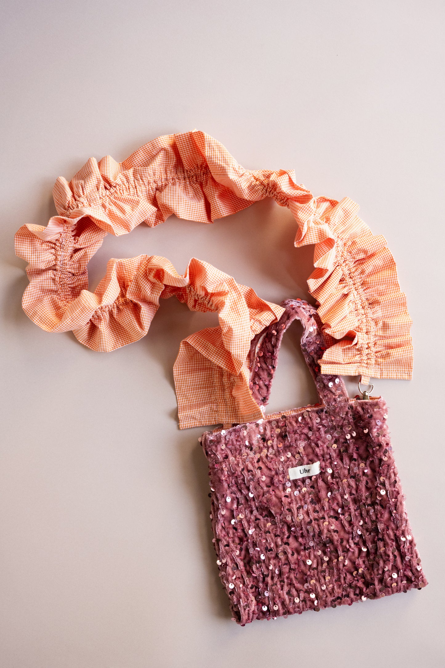 Velour Spangle Mini Shoulder Bag