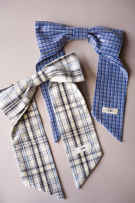 Plaid Spangle Ribbon