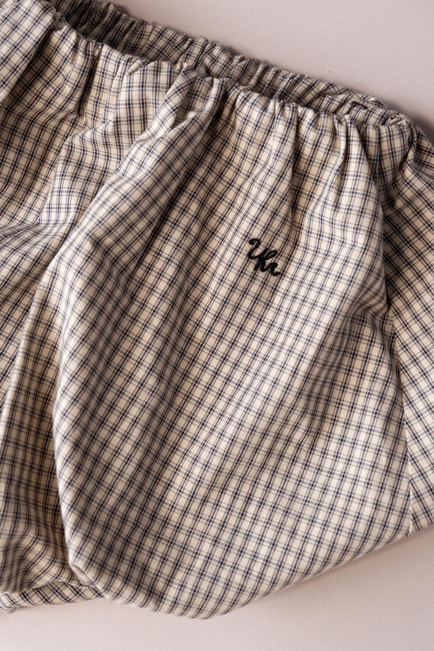 Checkered Balloon Pants