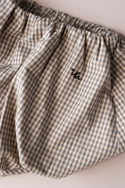 Checkered Balloon Pants