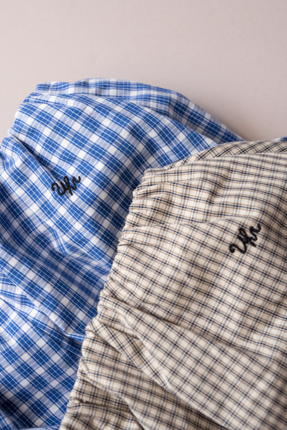 Checkered Balloon Pants