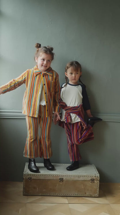 Play Stripe Velour Pants