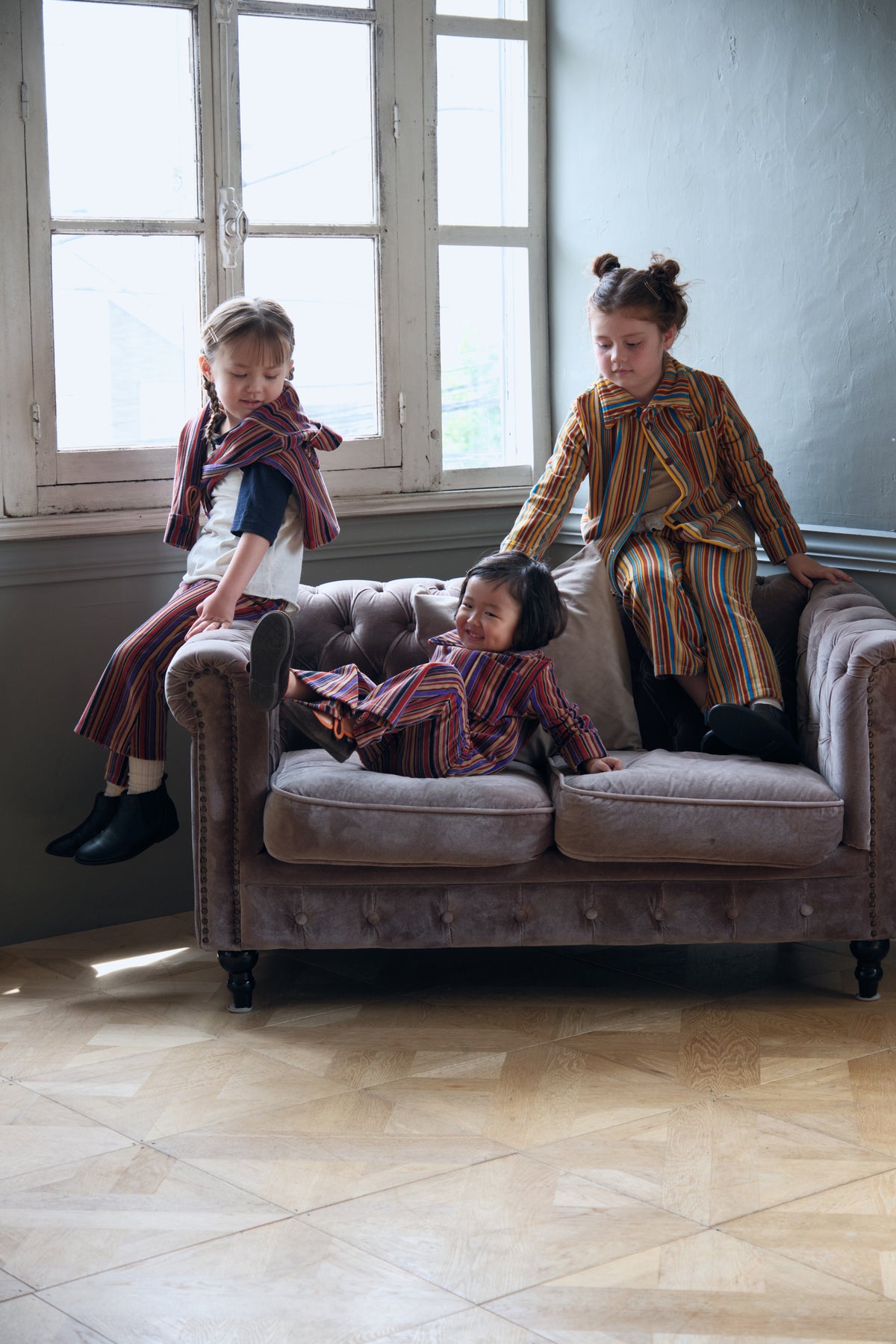 Play Stripe Velour Pants