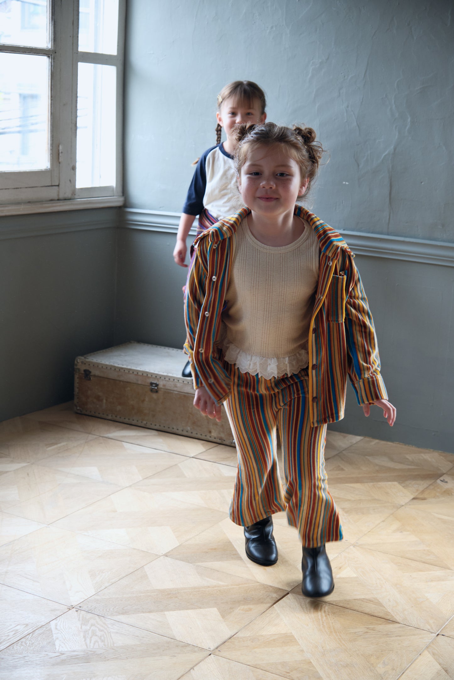 Play Stripe Velour Pants