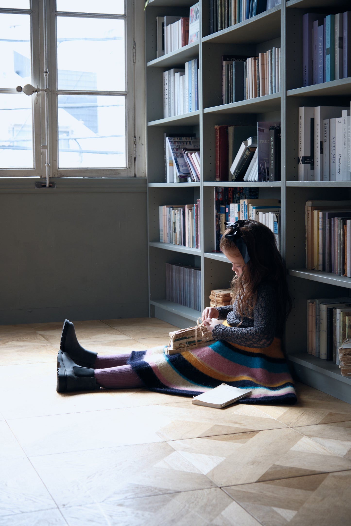 Multi Stripe Knit Skirt