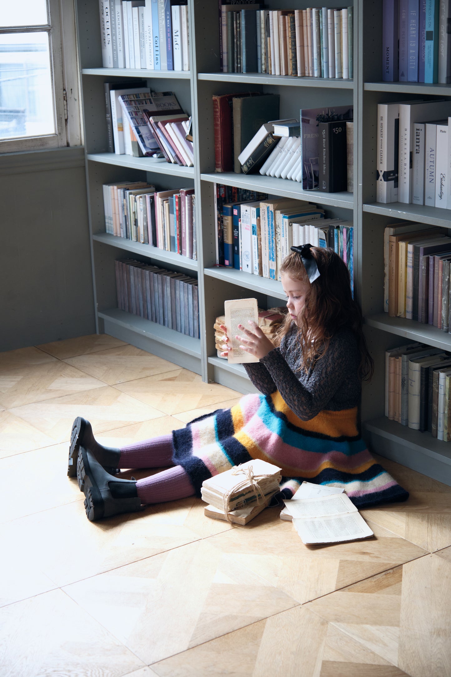Multi Stripe Knit Skirt