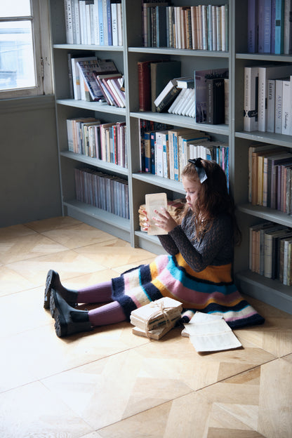 Multi Stripe Knit Skirt