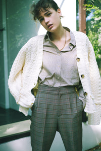 Cable V-neck Cardigan