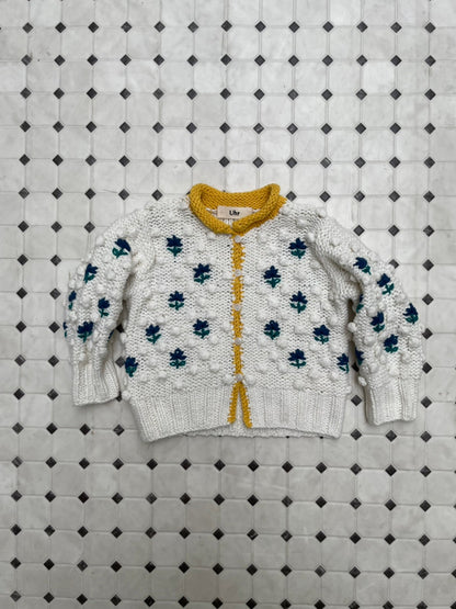 New Flower Popcorn Cardigan