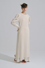 Puff Shoulder Waffle Dress