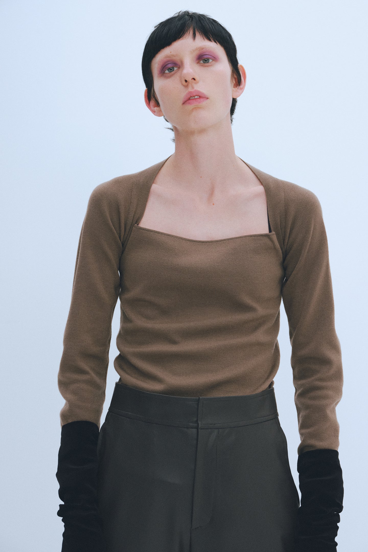 Front Wide Open Knit