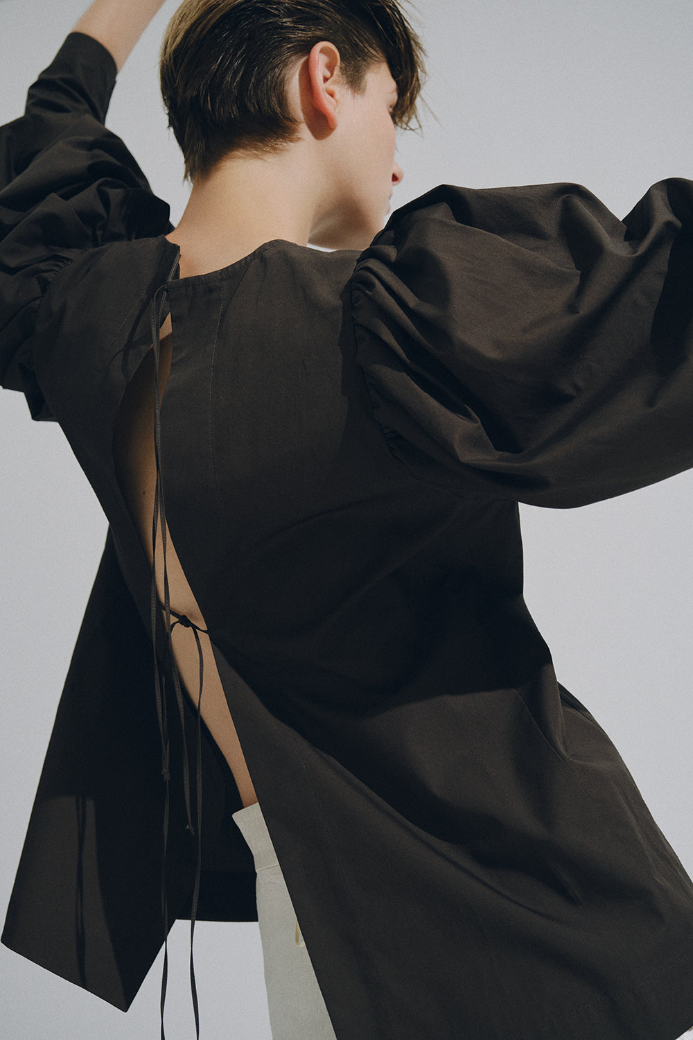 Gathered Puff Sleeve Shirt