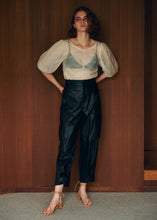 Fake Leather Cargo Pants