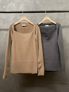 Front Wide Open Knit