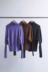High Neck Pullover Knit
