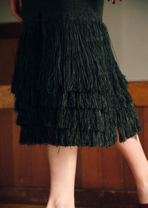 Knit Fringe Skirt