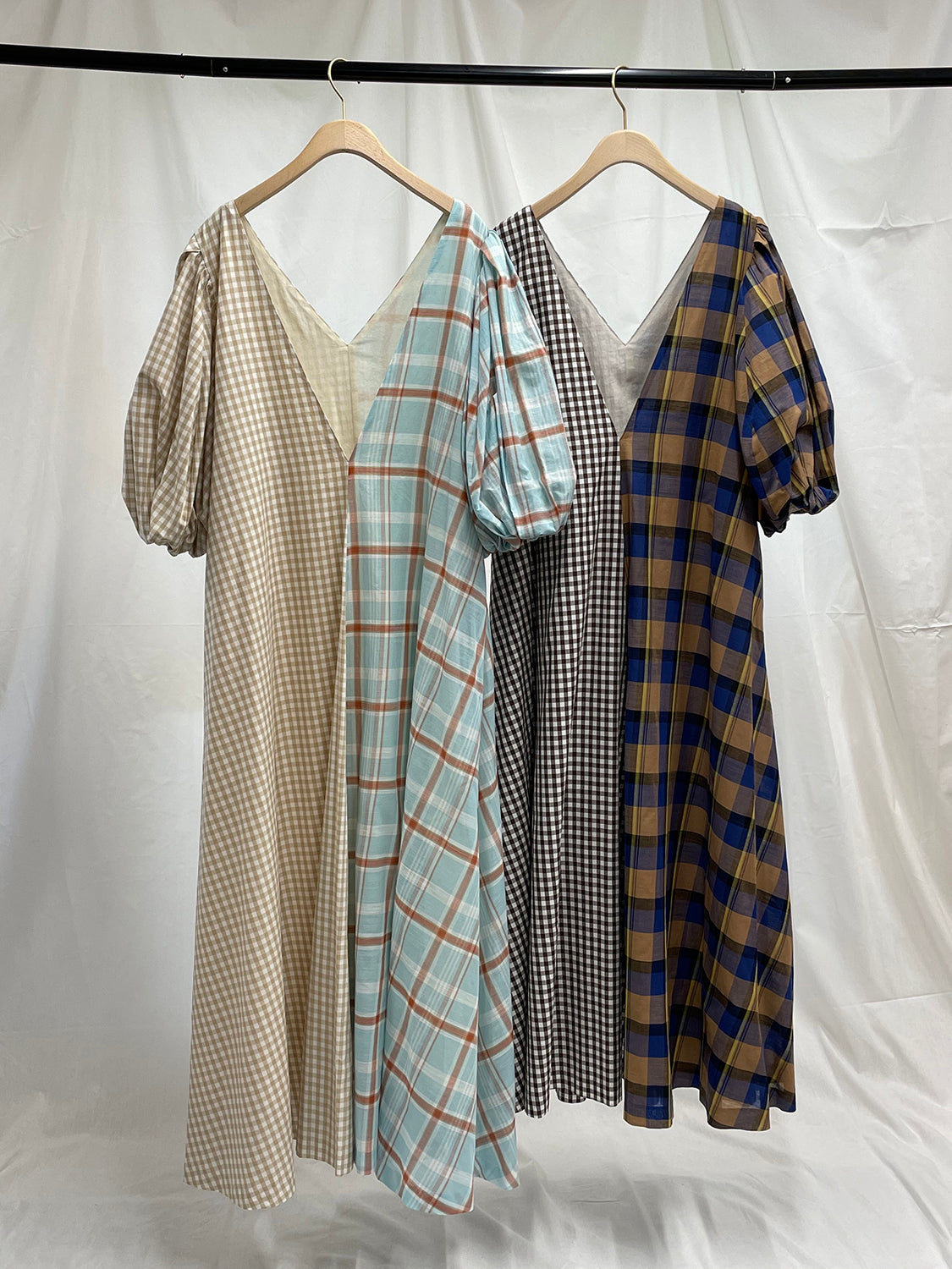 Pattern Blocking Dress – Uhr Online store