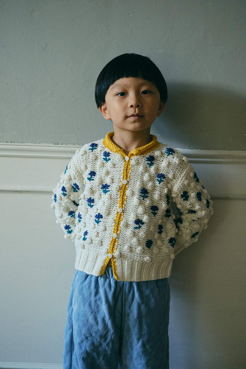 New Flower Popcorn Cardigan