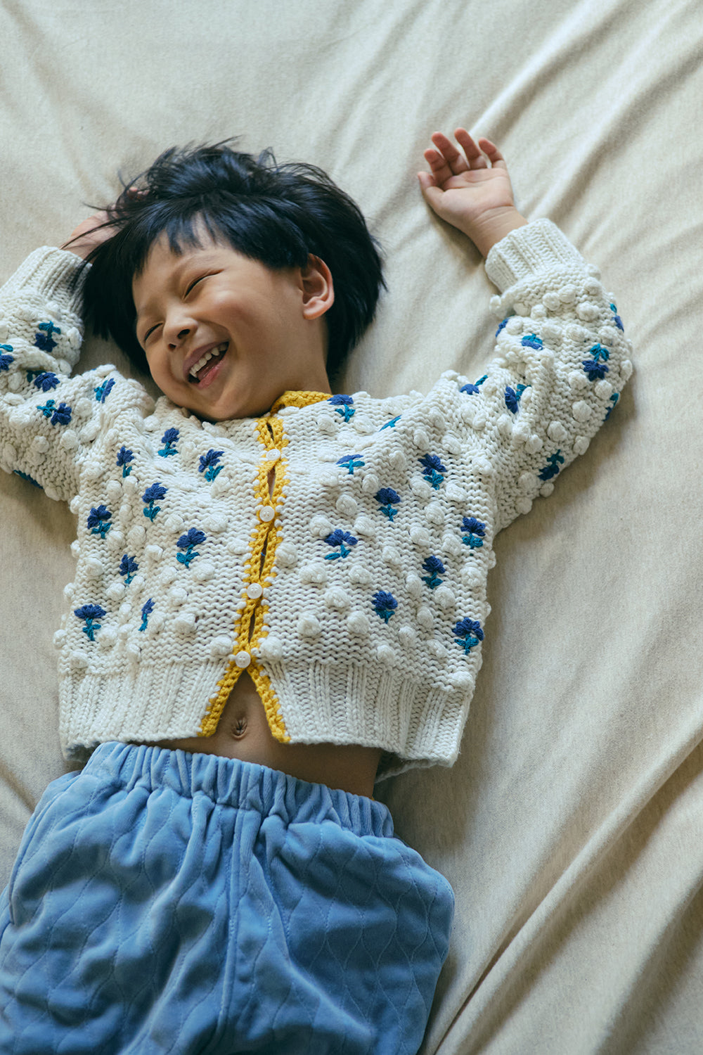 New Flower Popcorn Cardigan